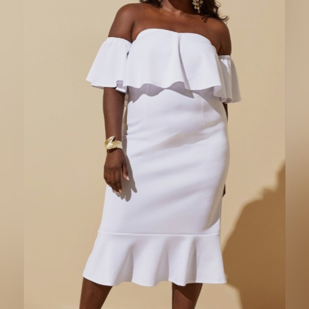 White Off The Shoulder Dress